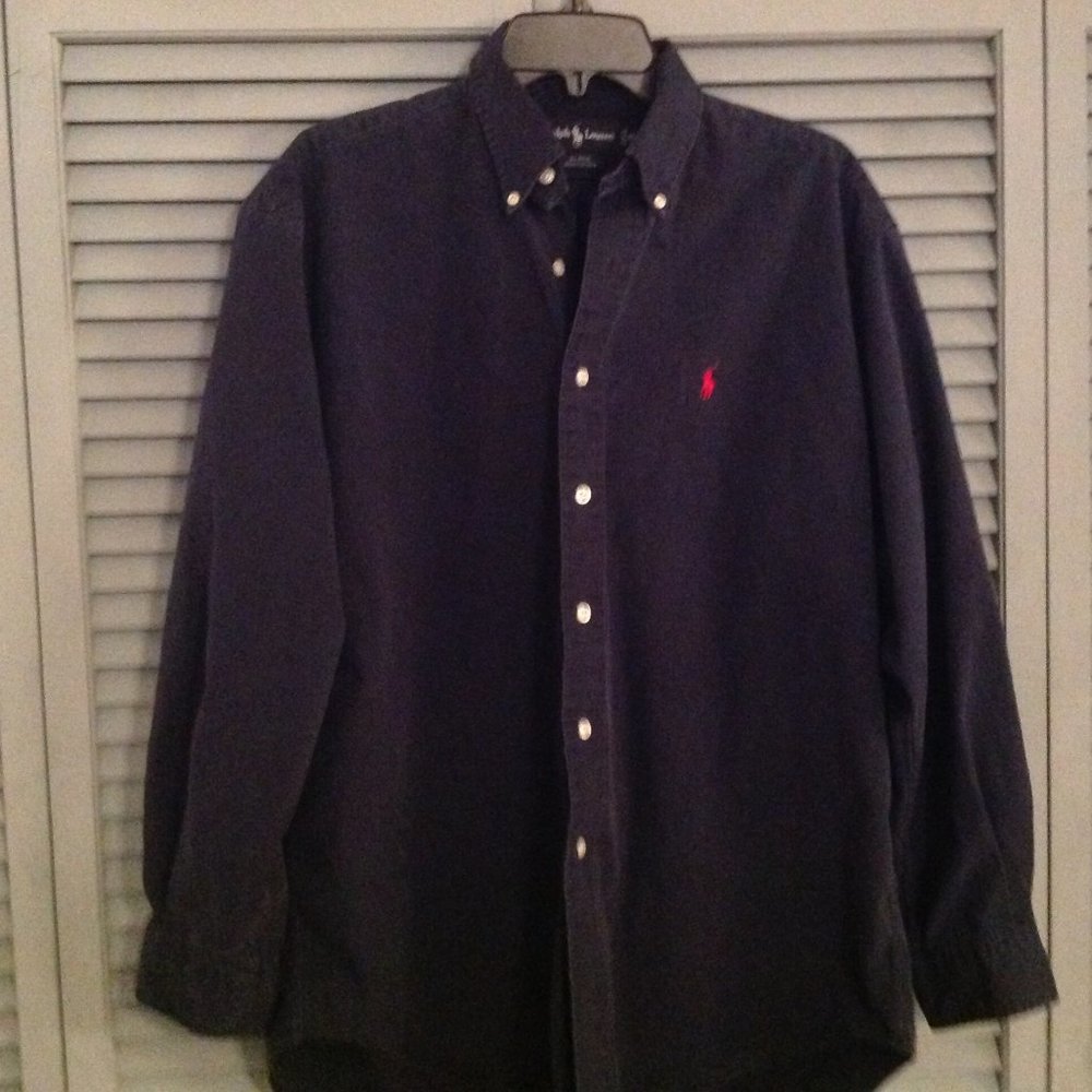 Ralph Lauren Blue Long Sleeve Button Down Size M